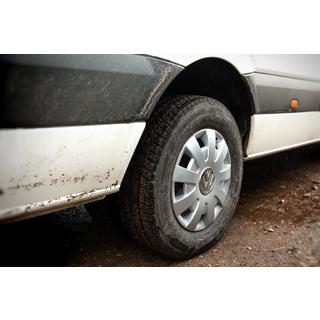 Grey ABS Wheel Covers (1-piece, Set of 4) photo 2