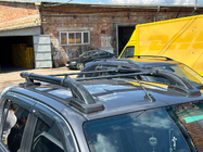 Toyota Hilux 2015- Shark Roof Rails with Crossbar Grey Color photo 1