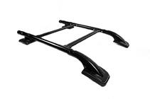 Toyota Hilux 2015- Shark Roof Rails with Crossbar Grey Color photo 2