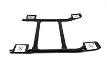 Toyota Hilux 2015- Shark Roof Rails with Crossbar Grey Color photo 11
