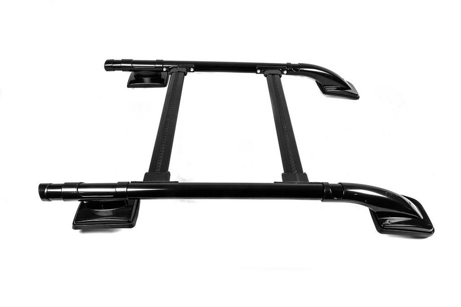 Toyota Hilux 2015- Shark Roof Rails with Crossbar Black Photo 9