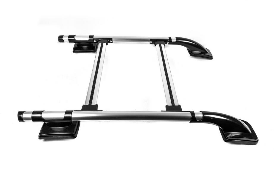 Toyota Hilux 2015- Shark Roof Rails with Crossbar Black Photo 12