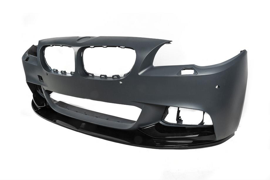 BMW 5 Series F10/F11 2010–2016 Front Bumper Lip DPT V-1 (for M-Performance, Gloss Black) Photo 10