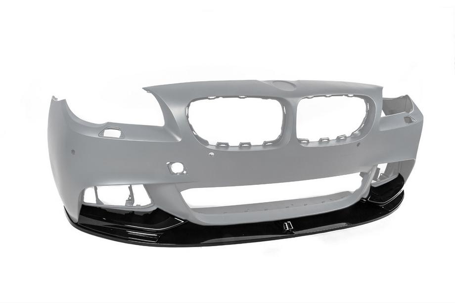 BMW 5 Series F10/F11 2010–2016 Front Bumper Lip DPT V-1 (for M-Performance, Gloss Black) Photo 5