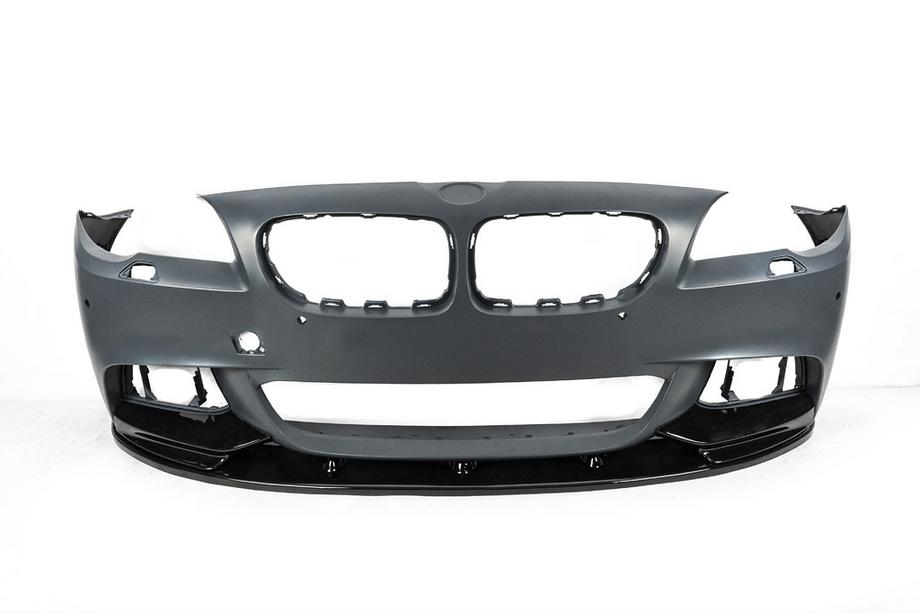 BMW 5 Series F10/F11 2010–2016 Front Bumper Lip DPT V-2 (for M-Performance, Gloss Black) Photo 7