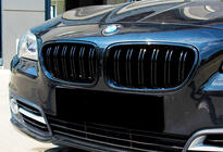 BMW 5 Series F10/F11 2010–2016 Kidneys M-Look (Gloss Black) photo 1