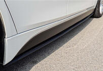 BMW 5 Series F10/F11 2010–2016 Side Skirt Extensions DPT V-1 (for M-Sport/M5 Side Skirts, Gloss Black) photo 4