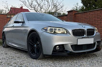 BMW 5 Series F10/F11 2010–2016 Side Skirt Extensions DPT V-1 (for M-Sport/M5 Side Skirts, Gloss Black) photo 1