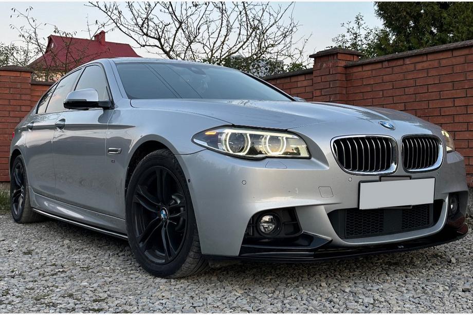BMW 5 Series F10/F11 2010–2016 Side Skirt Extensions DPT V-1 (for M-Sport/M5 Side Skirts, Gloss Black) Image