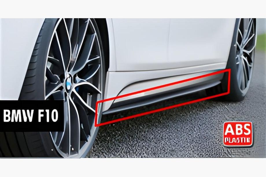 BMW 5 Series F10/F11 2010–2016 Side Skirts DPT V-2 (for M-Sport/M5 skirts, Gloss Black) Photo 1