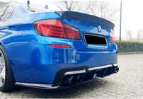 BMW 5 Series F10/F11 2010–2016 Rear Diffuser DPT V-1 (for M-Performance, Gloss Black) photo 6