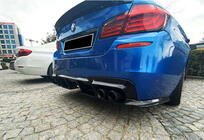 BMW 5 Series F10/F11 2010–2016 Rear Diffuser DPT V-1 (for M-Performance, Gloss Black) photo 1