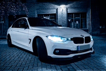 BMW 3 Series F30/F31 2012-2019 DPT Front Lip for Stock Version (2015-2018, Gloss Black) photo 5