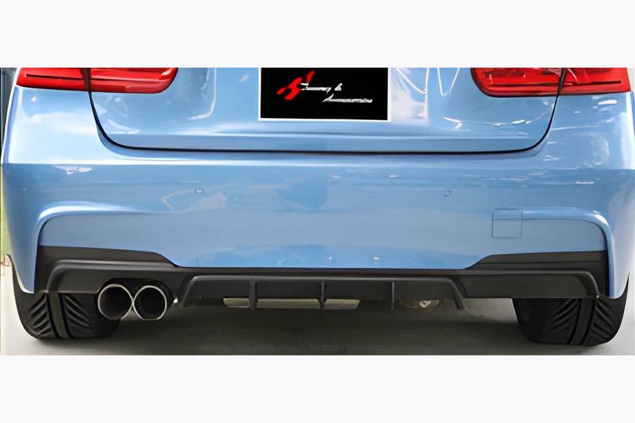 BMW 3 Series F30/F31 2012-2019 Rear Diffuser DPT V-1 (for M Performance, Gloss Black) Image