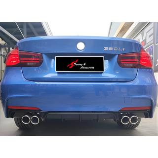 Rear Diffuser DPT V-2 (for M Performance, Gloss Black) BMW 3 Series F30/F31 2012-2019 photo 1