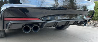 BMW 3 Series F30/F31 2012-2019 Rear Diffuser DPT V-3 (for M Performance, Gloss Black) photo 1