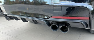 BMW 3 Series F30/F31 2012-2019 Rear Diffuser DPT V-3 (for M Performance, Gloss Black) photo 2