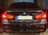 BMW 3 Series F30/F31 2012-2019 Rear Diffuser DPT V-3 (for M Performance, Gloss Black) photo 3