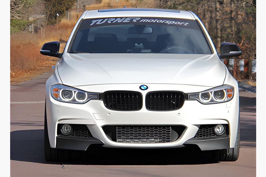 BMW 3 Series F30/F31 2012-2019 Front Bumper Lip DPT Flap (for M-Performance, Gloss Black) Image