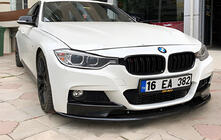 BMW 3 Series F30/F31 2012-2019 Front Bumper Lip DPT (for M-Performance, Gloss Black) photo 1