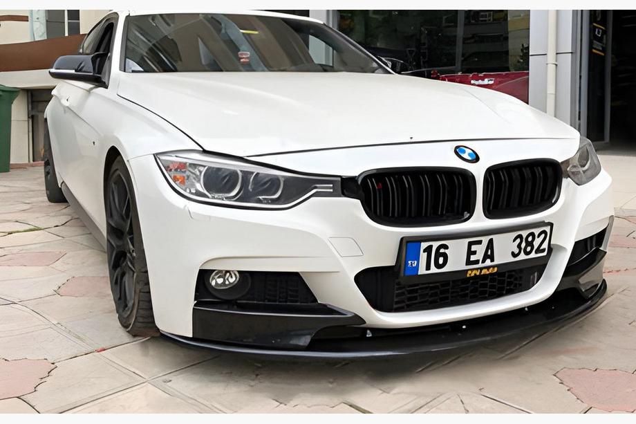 BMW 3 Series F30/F31 2012-2019 Front Bumper Lip DPT (for M-Performance, Gloss Black) Image