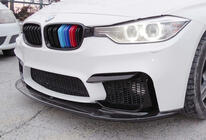 BMW 3 Series F30/F31 2012-2019 Front Bumper Lip DPT V-1 (For M3, Gloss Black) photo 5