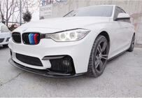BMW 3 Series F30/F31 2012-2019 Front Bumper Lip DPT V-1 (For M3, Gloss Black) photo 6