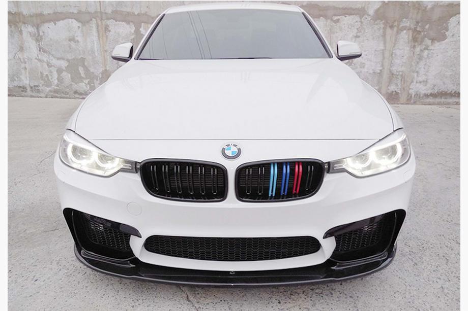 BMW 3 Series F30/F31 2012-2019 Front Bumper Lip DPT V-1 (For M3, Gloss Black) Image