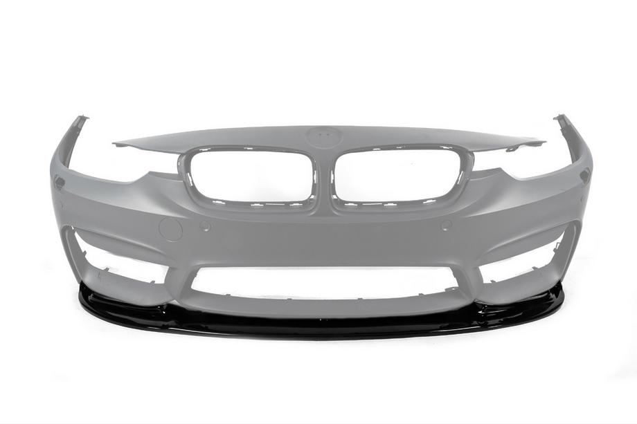 BMW 3 Series F30/F31 2012-2019 Front Bumper Lip DPT V-1 (For M3, Gloss Black) Photo 9