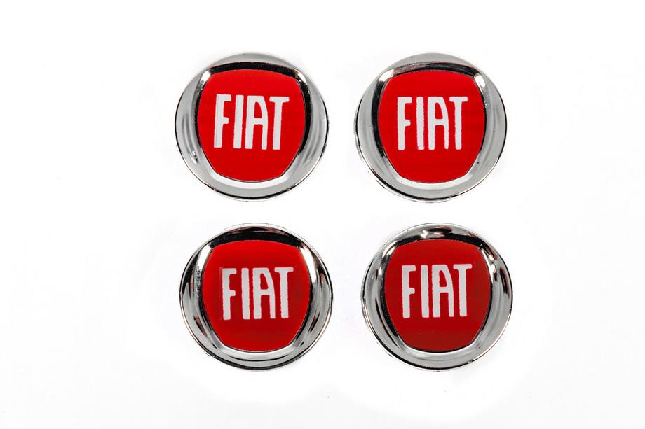 Fiat Wheel center caps for original rims 49/42.5 mm V-1 (set of 4) Image