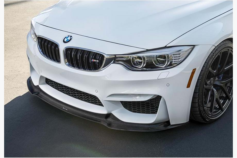 BMW 3 Series F30/F31 2012-2019 Front Bumper Lip DPT Lip V-2 (For M3, Gloss Black) Photo 5