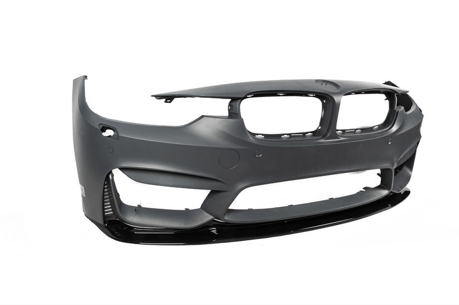 BMW 3 Series F30/F31 2012-2019 Front Bumper Lip DPT Lip V-2 (For M3, Gloss Black) Photo 13