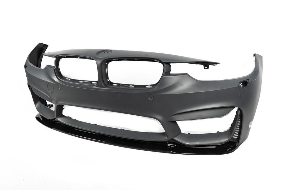 BMW 3 Series F30/F31 2012-2019 Front Bumper Lip DPT Lip V-2 (For M3, Gloss Black) Photo 14
