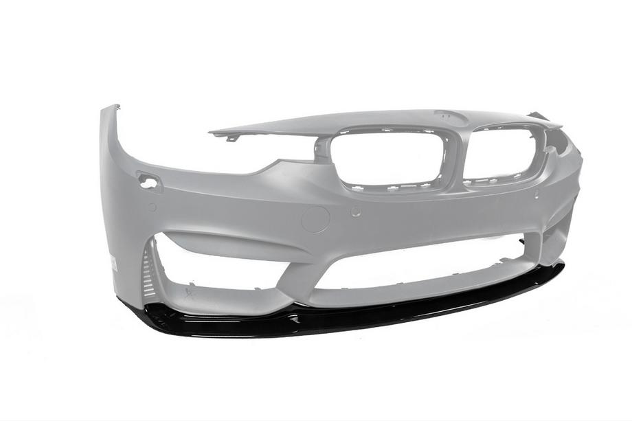 BMW 3 Series F30/F31 2012-2019 Front Bumper Lip DPT Lip V-2 (For M3, Gloss Black) Photo 9