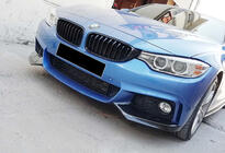 BMW 4 Series F32/F33/F36 2012-2020 Front Bumper Lip DPT Flap V-1 (for M-Technic, Gloss Black) photo 3