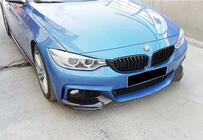 BMW 4 Series F32/F33/F36 2012-2020 Front Bumper Lip DPT Flap V-1 (for M-Technic, Gloss Black) photo 4
