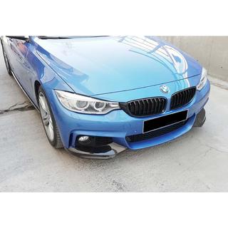 Front Bumper Lip DPT Flap V-1 (for M-Technic, Gloss Black) BMW 4 Series F32/F33/F36 2012-2020 photo 4
