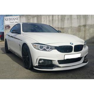 Front Bumper Lip DPT Flap V-3 (for M-Sport, Gloss Black) BMW 4 Series F32/F33/F36 2012-2020 photo 1