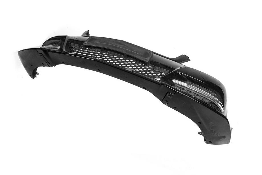 Mercedes C-class W204 2007-2015 Front Bumper Lip DPT V1 (2011-2015, Gloss Black) Photo 17