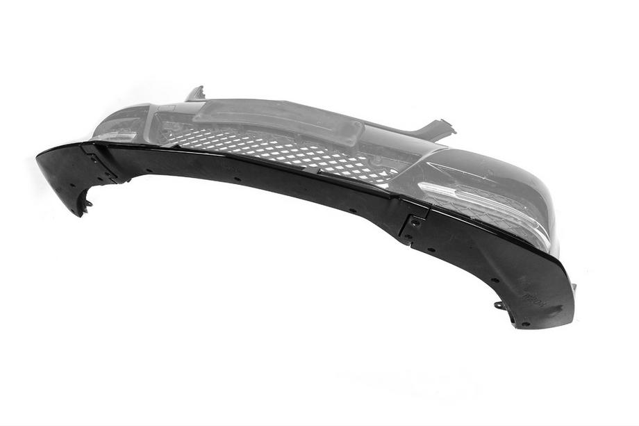 Mercedes C-class W204 2007-2015 Front Bumper Lip DPT V1 (2011-2015, Gloss Black) Photo 9