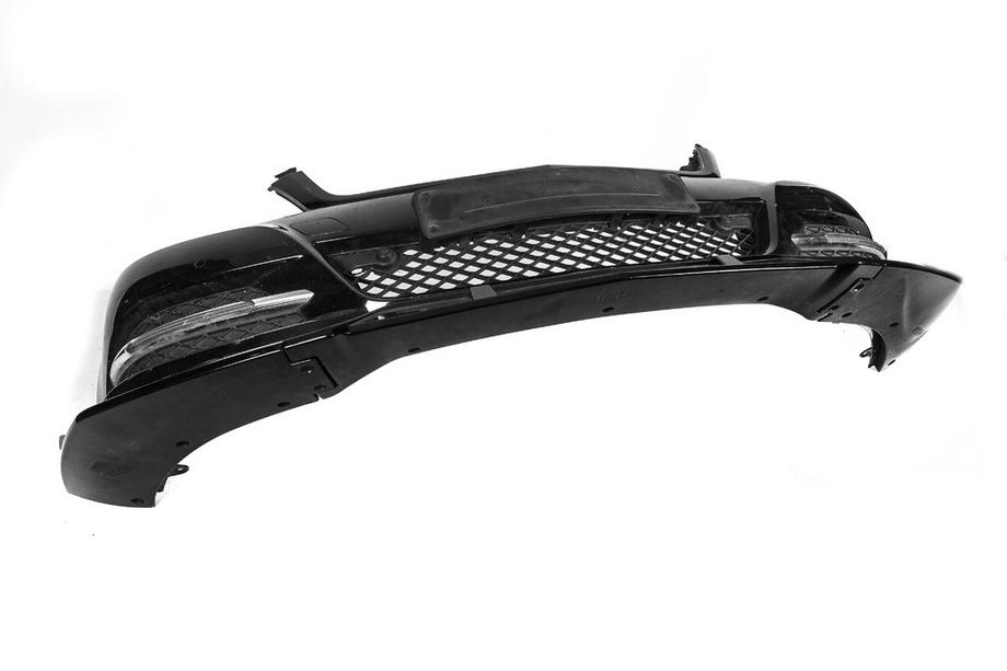 Mercedes C-class W204 2007-2015 Front Bumper Lip DPT V1 (2011-2015, Gloss Black) Photo 18