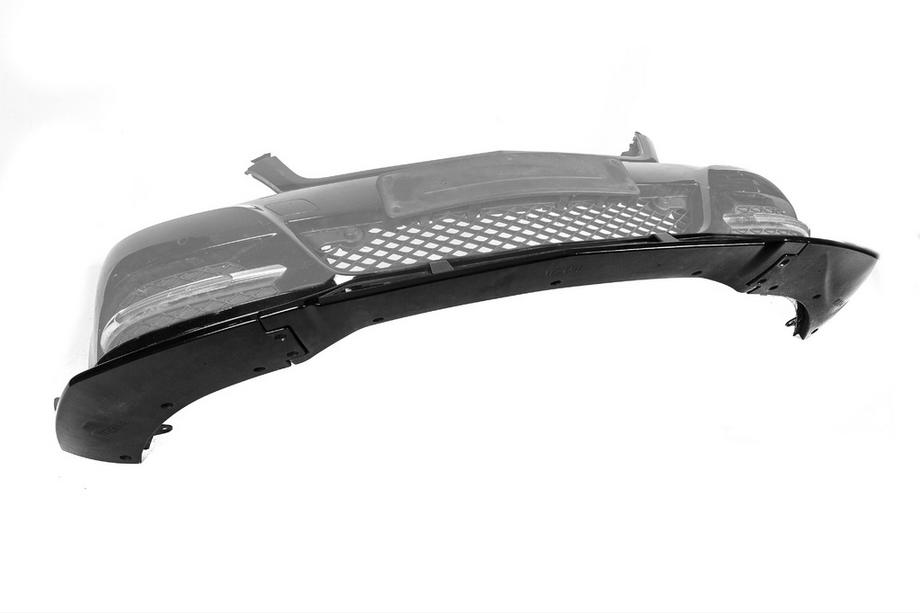 Mercedes C-class W204 2007-2015 Front Bumper Lip DPT V1 (2011-2015, Gloss Black) Photo 7