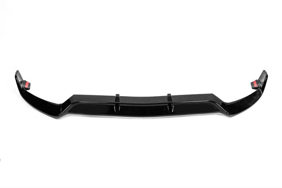 Mercedes C-class W205 2014-2021 Front Bumper Lip DPT V1 (2014-2018, for AMG-Line only, Gloss Black) Photo 2