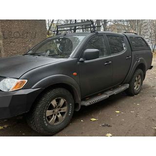 Side Steps Dakar V2 with LED (2019+, 2 pcs, metal) Mitsubishi L200 2015-2024 photo 2