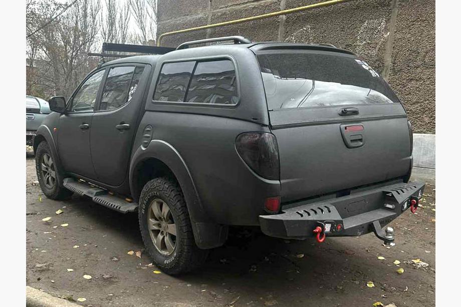 Mitsubishi L200 2015-2024 Side Steps Dakar V2 with LED (2019+, 2 pcs, metal) Photo 4