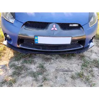 Universal Front Lip Spoiler DPT V-1 (ABS, Gloss Black) photo 4