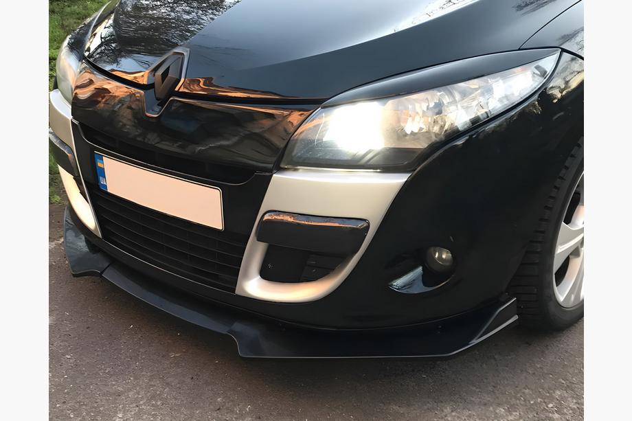 Universal Front Lip Spoiler DPT V-1 (ABS, Gloss Black) Photo 3