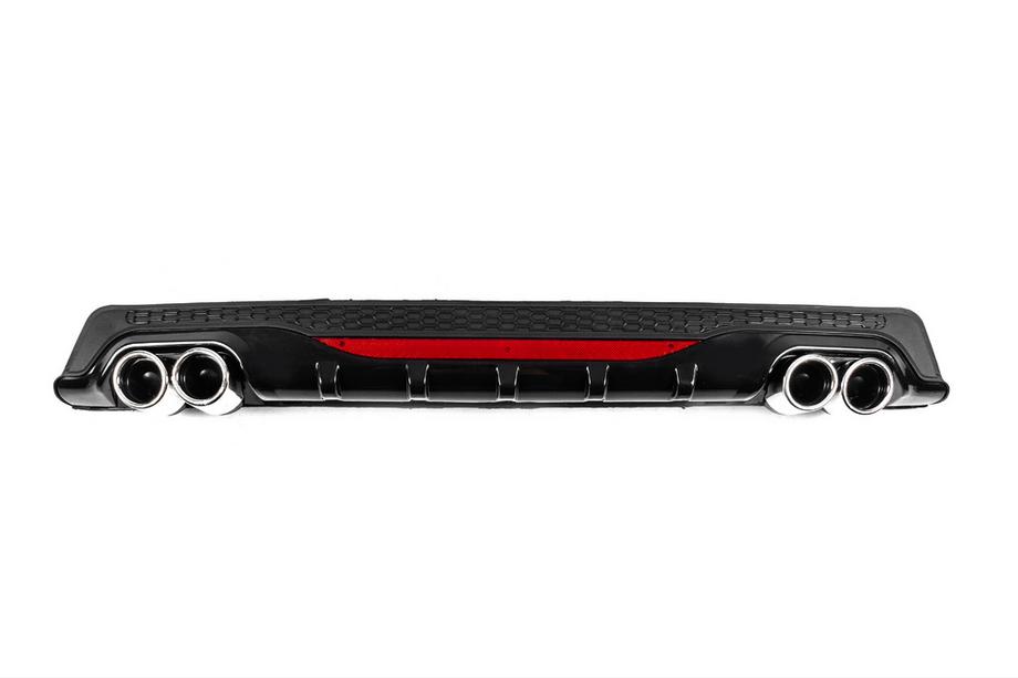 Universal Rear Diffuser DPT AMG Style V-1 (ABS) (Gray+Black) Photo 1