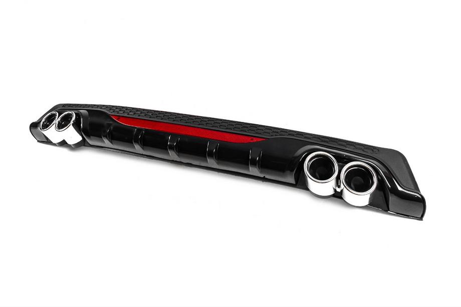 Universal Rear Diffuser DPT AMG Style V-1 (ABS) (Gray+Black) Photo 2
