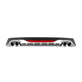 Universal Rear Diffuser DPT AMG Style V-2 (ABS) (Grey+Black Gloss) photo 1